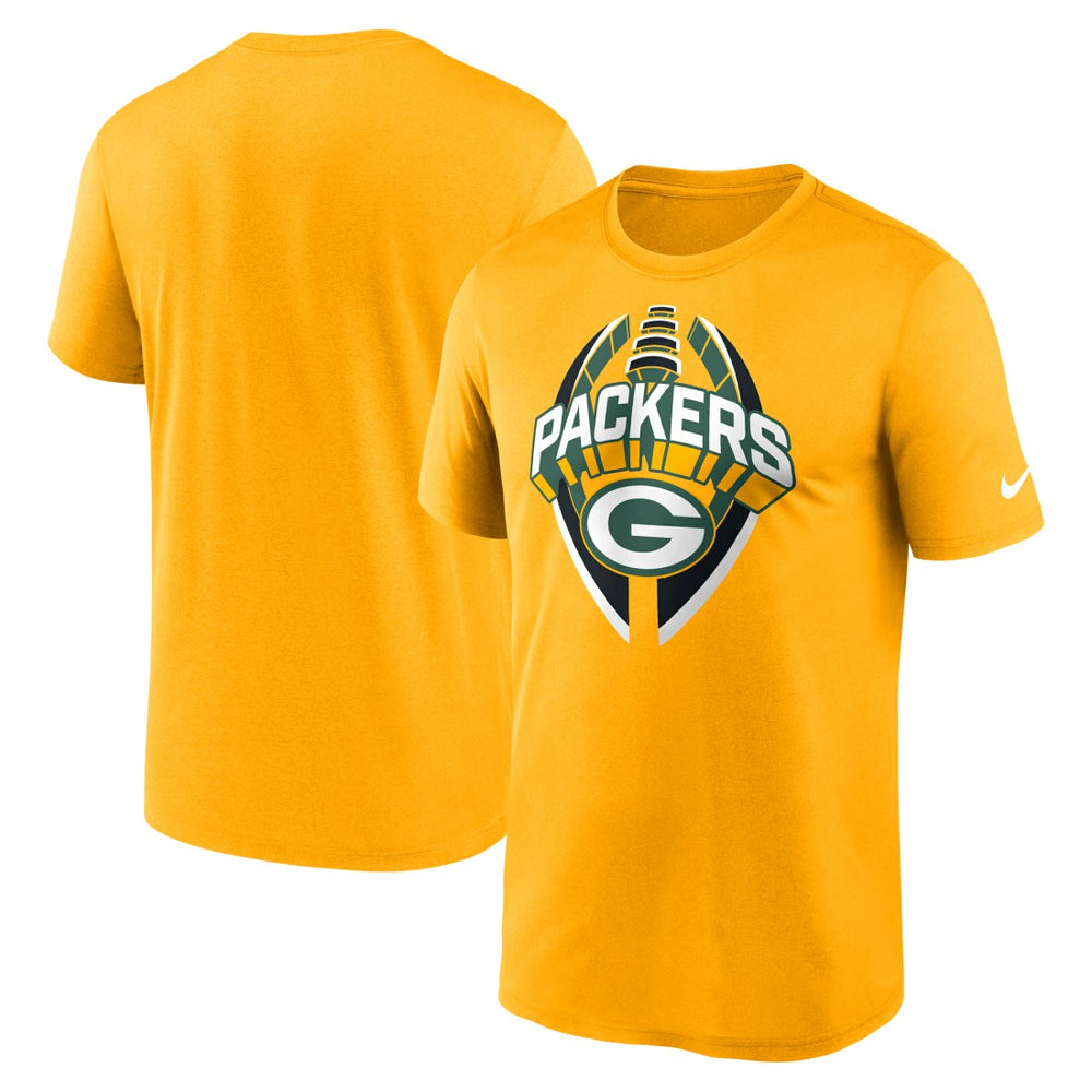 Green Bay Packers Legend Icon Performance T-Shirt - Gold - Nike