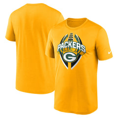 Green Bay Packers Legend Icon Performance T-Shirt - Gold - Nike