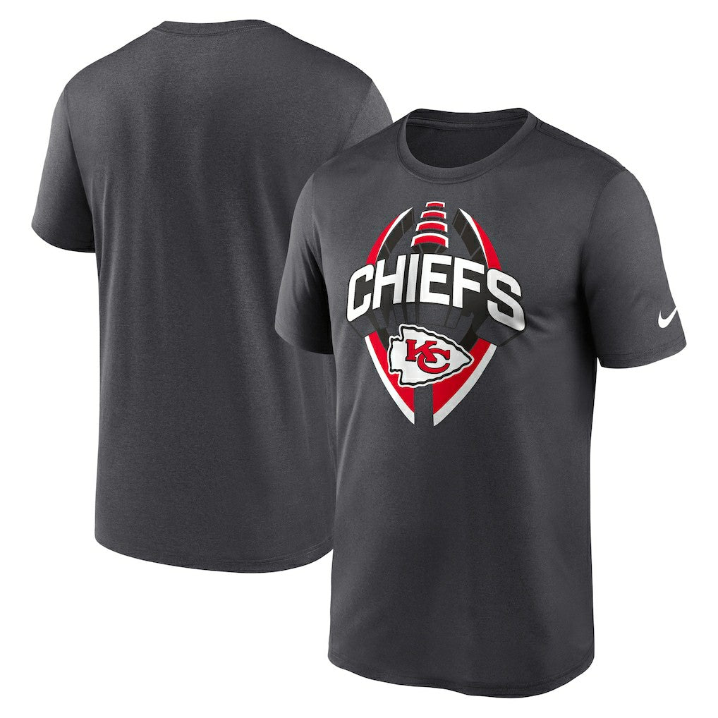 Kansas City Chiefs Legend Icon Performance T-Shirt - Gray - Nike