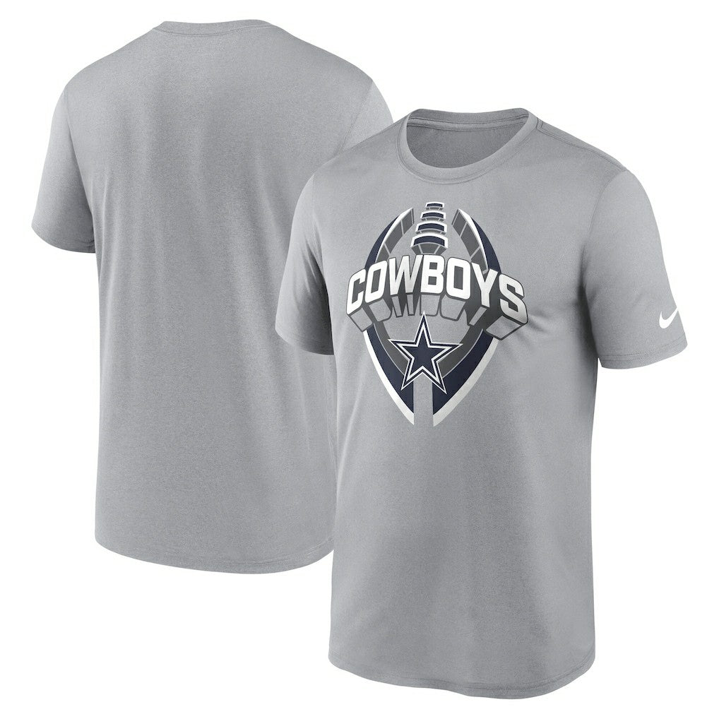 Dallas Cowboys Legend Icon Performance T-Shirt - Silver - Nike