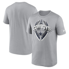 Dallas Cowboys Legend Icon Performance T-Shirt - Silver - Nike