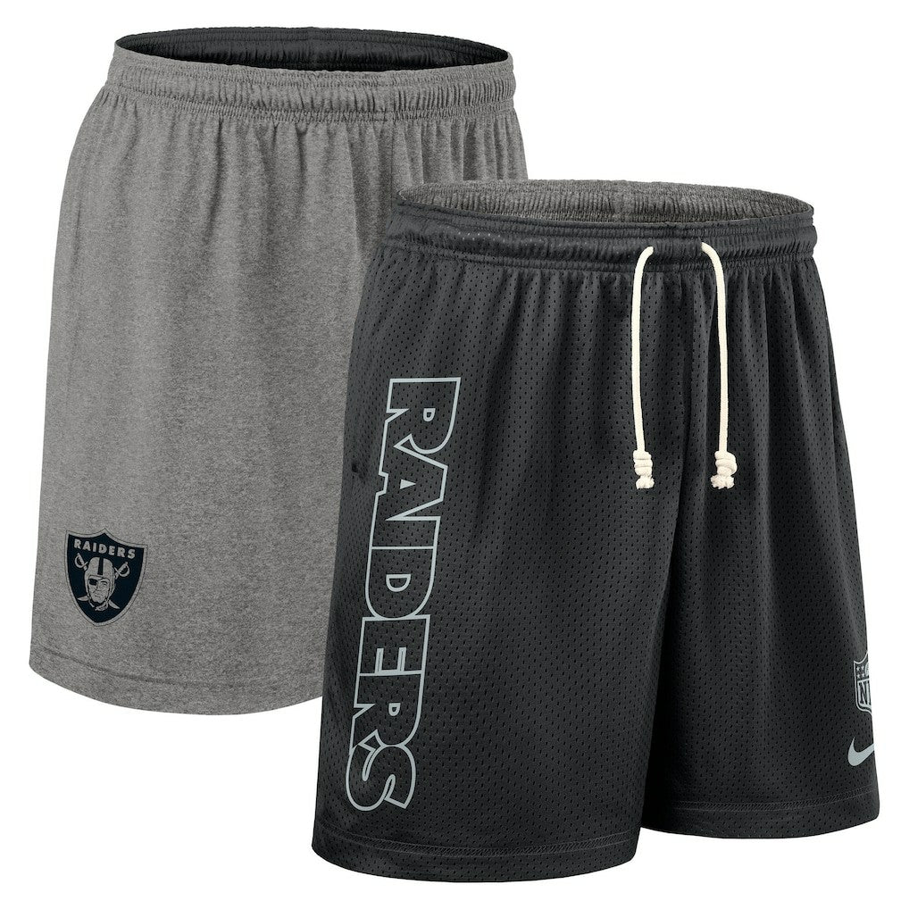 Las Vegas Raiders Sideline Reversible Dri-FIT Shorts - Black - Nike