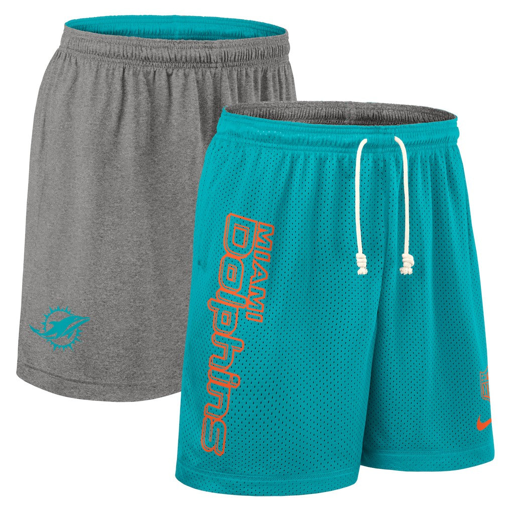 Miami Dolphins Sideline Reversible Dri-FIT Shorts - Aqua - Nike