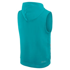 Miami Dolphins Sideline Standard Issue Dri-FIT Sleeveless Hoodie - Aqua - Nike