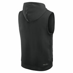 New York Jets Sideline Standard Issue Dri-FIT Sleeveless Hoodie - Black - Nike