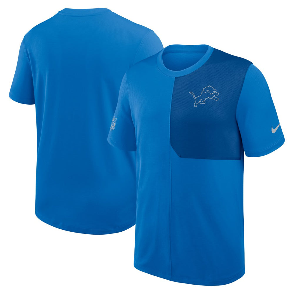 Detroit Lions Sideline UV Dri-Fit Coach Shirt - Blue - Nike