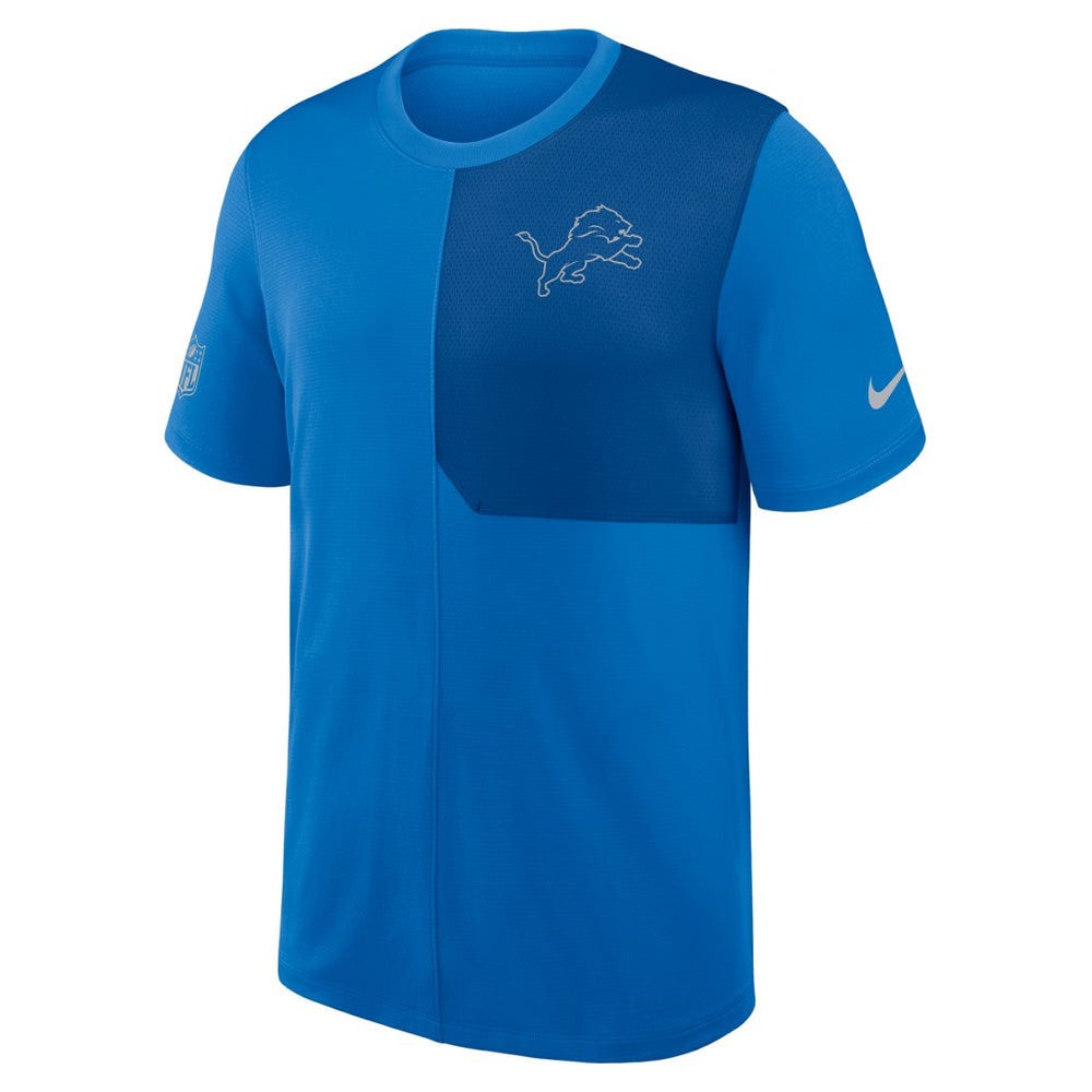 Detroit Lions Sideline UV Dri-Fit Coach Shirt - Blue - Nike