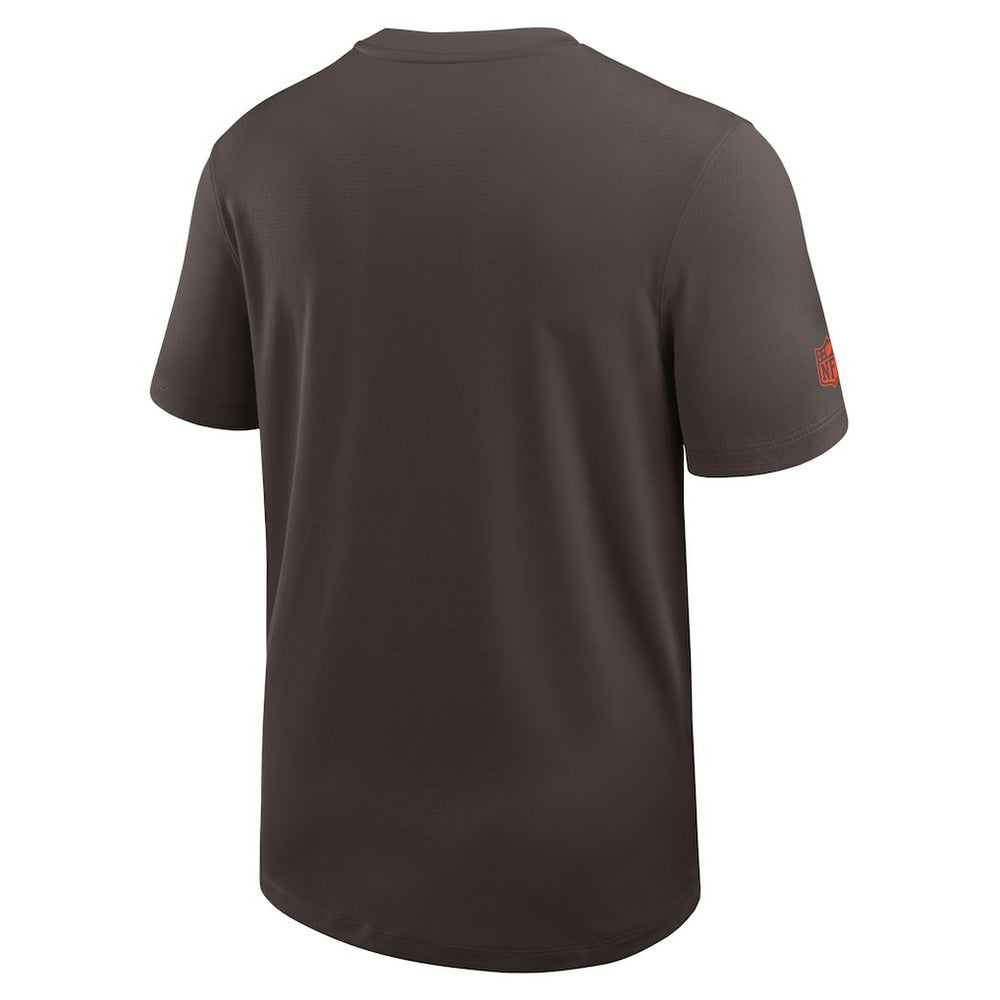 Cleveland Browns Sideline UV Dri-Fit Coach Shirt - Brown - Nike