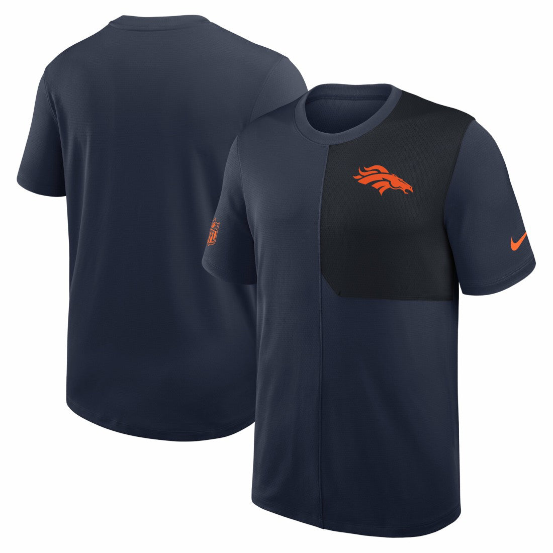 Denver Broncos Sideline UV Dri-Fit Coach Shirt - Navy - Nike