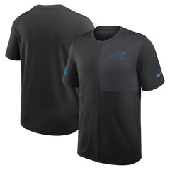 Carolina Panthers Sideline UV Dri-Fit Coach Shirt - Black - Nike