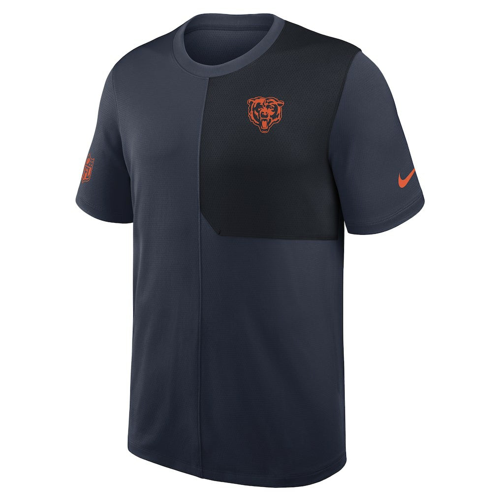 Chicago Bears Sideline UV Dri-Fit Coach Shirt - Navy - Nike