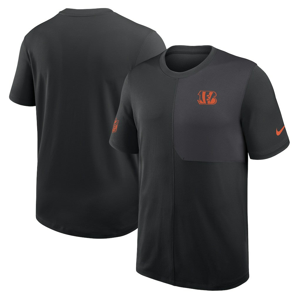 Cincinnati Bengals Sideline UV Dri-Fit Coach Shirt - Black - Nike