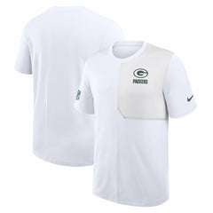 Green Bay Packers Sideline UV Dri-Fit Coach Shirt - White - Nike