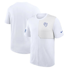 Los Angeles Rams Sideline UV Dri-Fit Coach Shirt - White - Nike