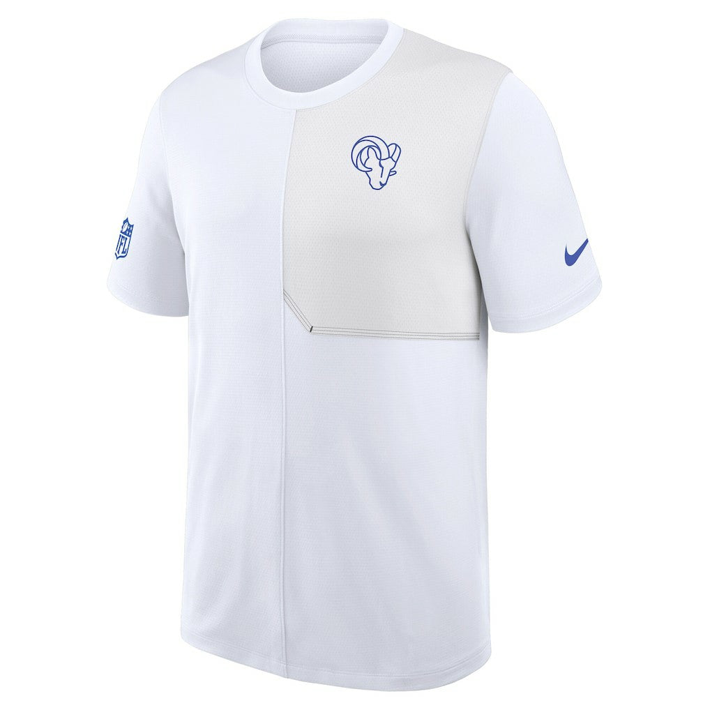 Los Angeles Rams Sideline UV Dri-Fit Coach Shirt - White - Nike