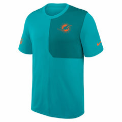 Miami Dolphins Sideline UV Dri-Fit Coach Shirt - Aqua - Nike