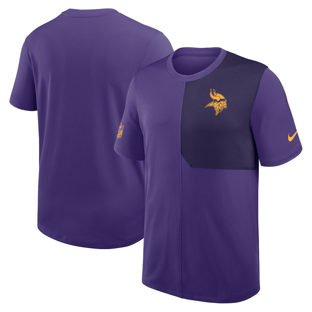 Minnesota Vikings Sideline UV Dri-Fit Coach Shirt - Purple - Nike