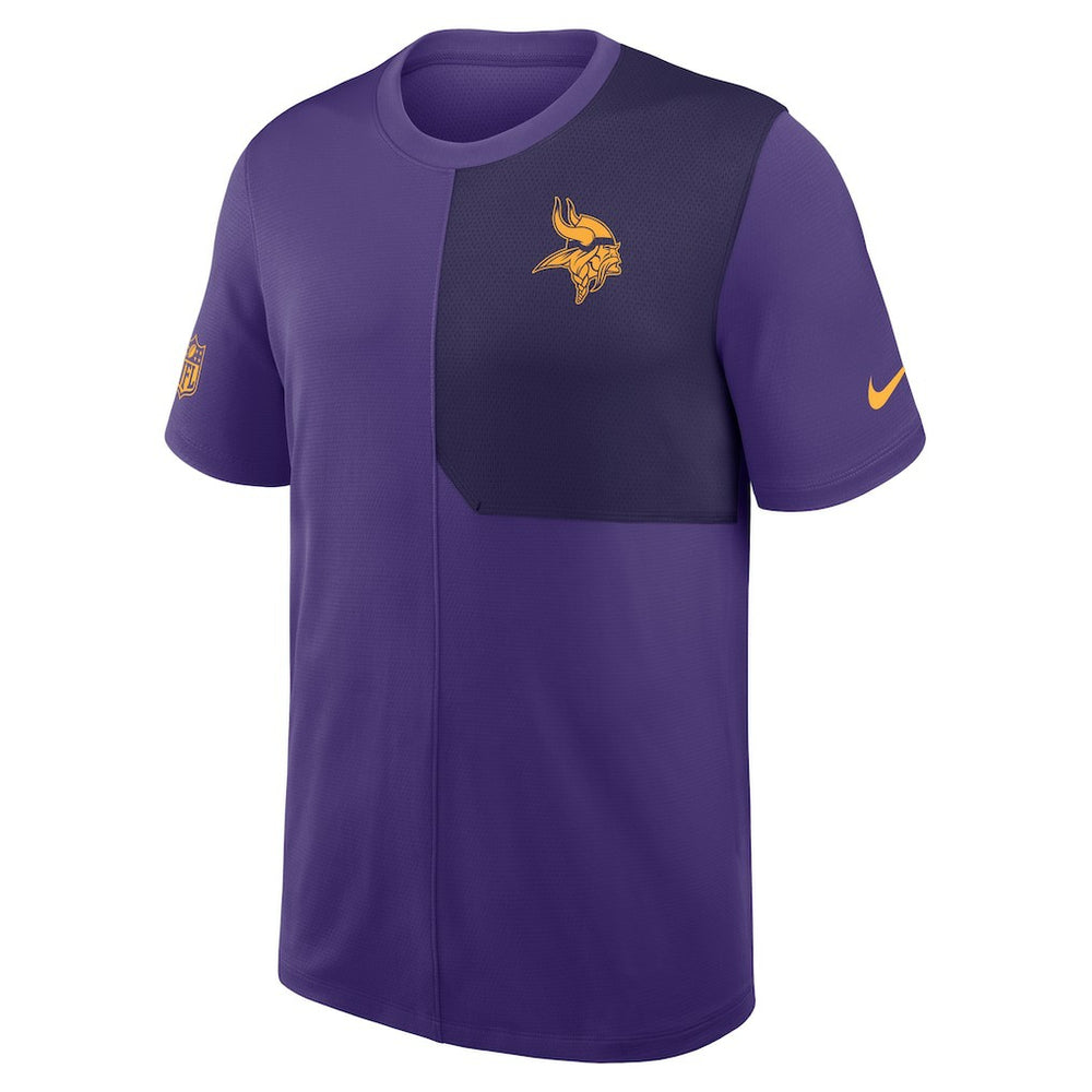 Minnesota Vikings Sideline UV Dri-Fit Coach Shirt - Purple - Nike