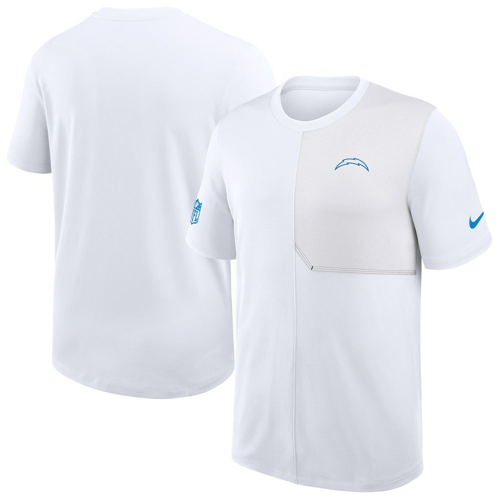 Los Angeles Chargers Sideline UV Dri-Fit Coach Shirt - White - Nike