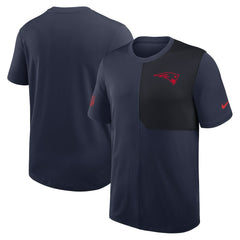 New England Patriots Sideline UV Dri-Fit Coach Shirt - Navy - Nike