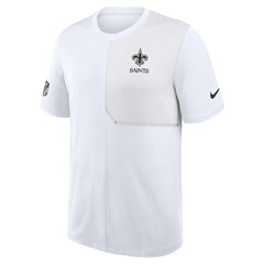 New Orleans Saints Sideline UV Dri-Fit Coach Shirt - White - Nike