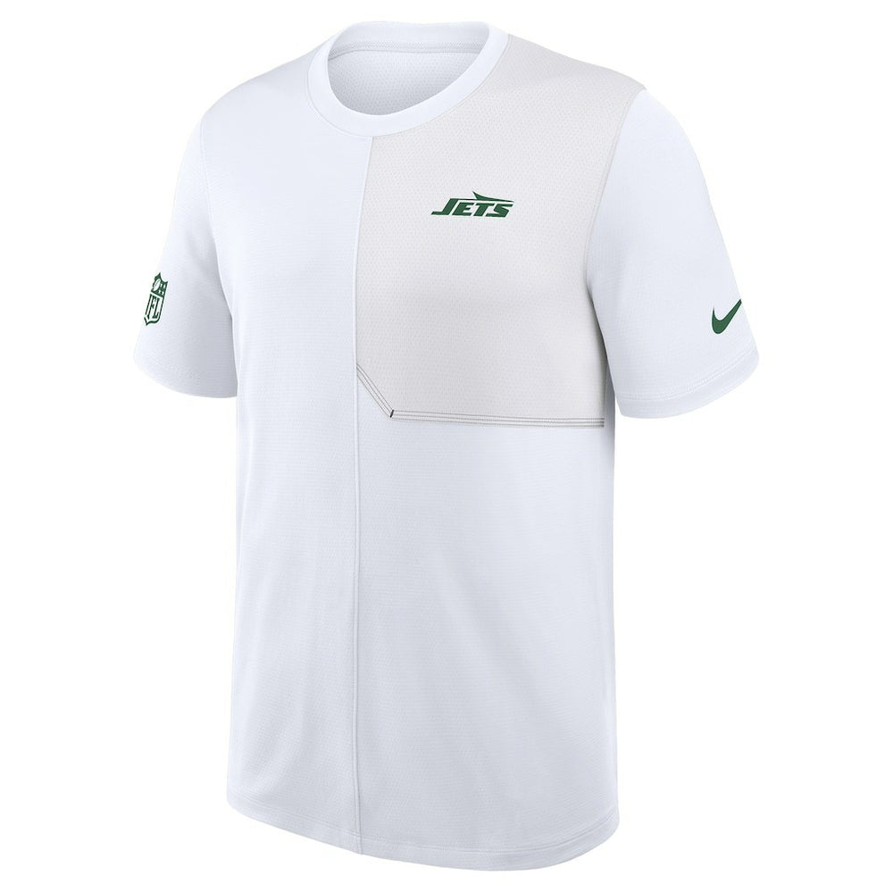 New York Jets Sideline UV Dri-Fit Coach Shirt - White - Nike