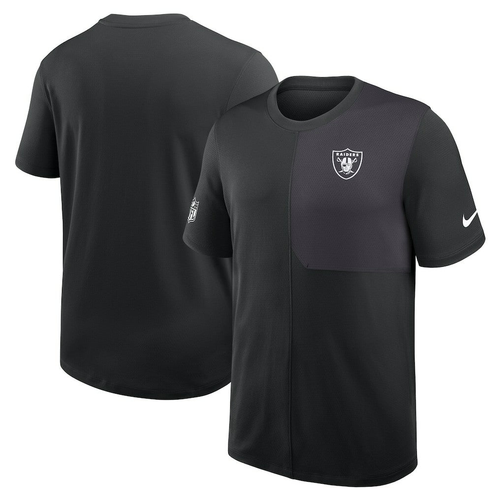Las Vegas Raiders Sideline UV Dri-Fit Coach Shirt - Black - Nike