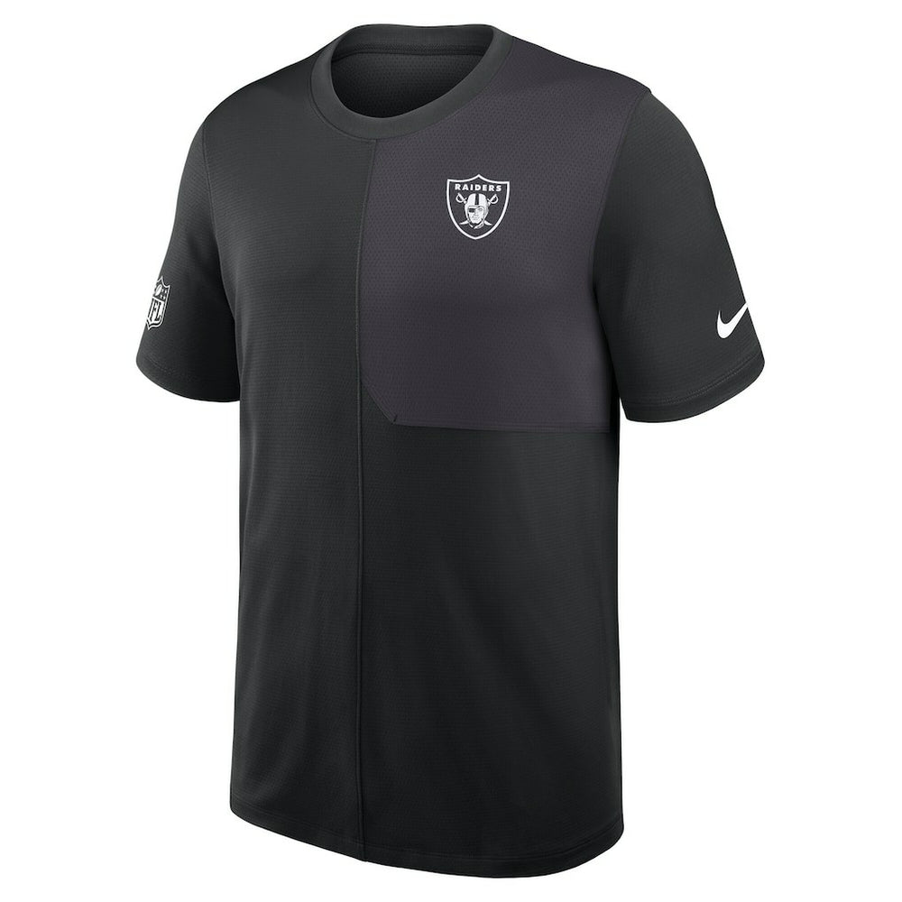 Las Vegas Raiders Sideline UV Dri-Fit Coach Shirt - Black - Nike