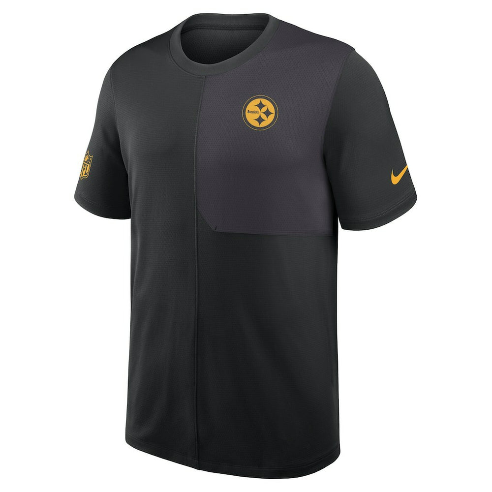 Pittsburgh Steelers Sideline UV Dri-Fit Coach Shirt - Black - Nike