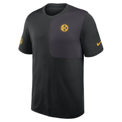 Pittsburgh Steelers Sideline UV Dri-Fit Coach Shirt - Black - Nike