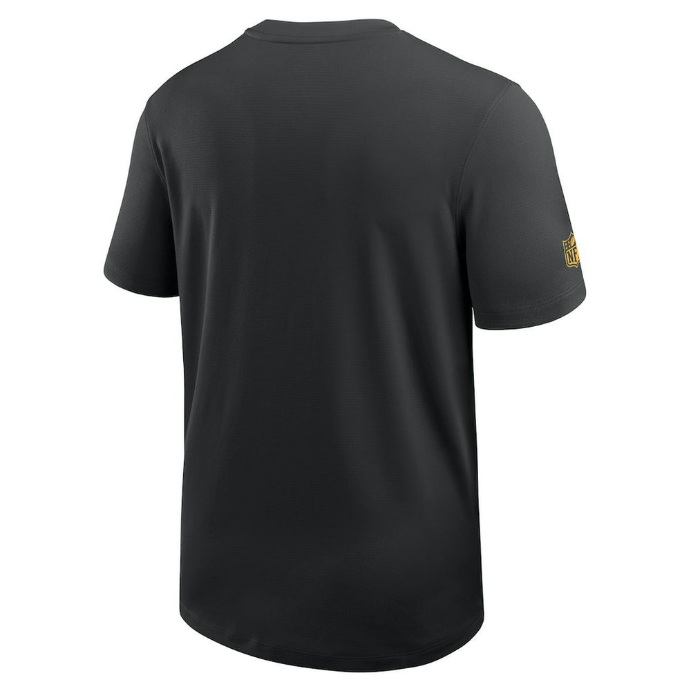 Pittsburgh Steelers Sideline UV Dri-Fit Coach Shirt - Black - Nike