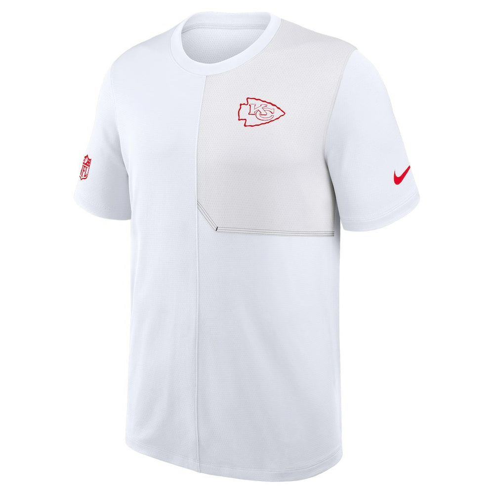 Kansas City Chiefs Sideline UV Dri-Fit Coach Shirt - White - Nike
