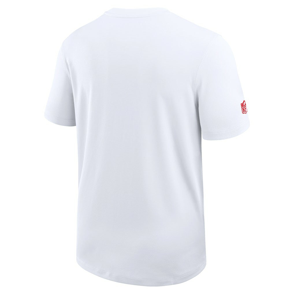 Kansas City Chiefs Sideline UV Dri-Fit Coach Shirt - White - Nike