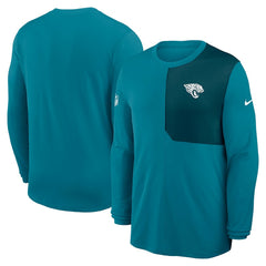 Jacksonville Jaguars Sideline Coach UV Dri-FIT Long Sleeve Shirt - Teal - Nike