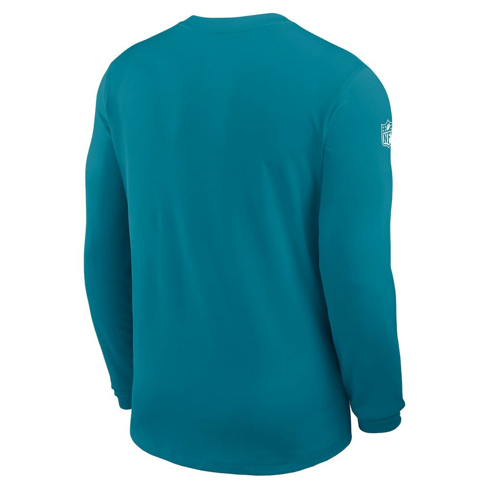 Jacksonville Jaguars Sideline Coach UV Dri-FIT Long Sleeve Shirt - Teal - Nike