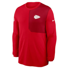 Kansas City Chiefs Sideline Coach UV Dri-FIT Long Sleeve Shirt - Red - Nike