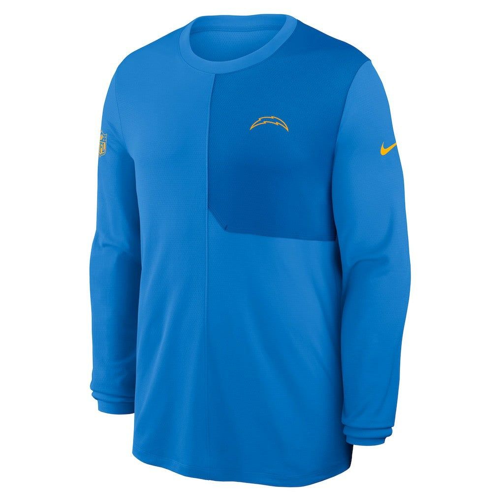 Los Angeles Chargers Sideline Coach UV Dri-FIT Long Sleeve Shirt - Powder Blue - Nike