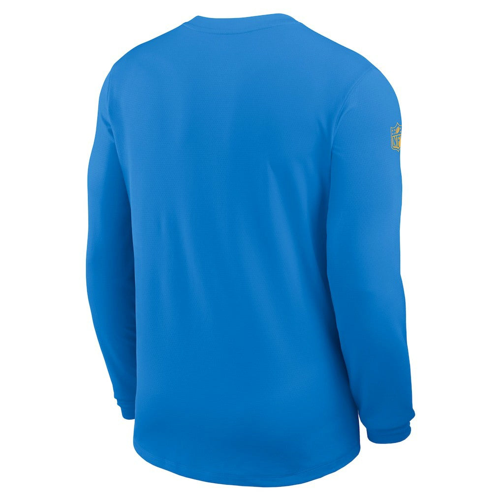 Los Angeles Chargers Sideline Coach UV Dri-FIT Long Sleeve Shirt - Powder Blue - Nike