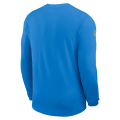 Los Angeles Chargers Sideline Coach UV Dri-FIT Long Sleeve Shirt - Powder Blue - Nike