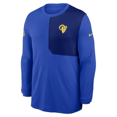 Los Angeles Rams Sideline Coach UV Dri-FIT Long Sleeve Shirt - Royal - Nike
