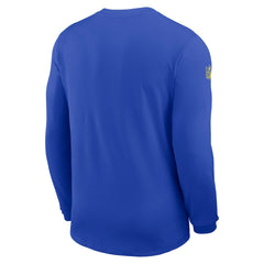 Los Angeles Rams Sideline Coach UV Dri-FIT Long Sleeve Shirt - Royal - Nike