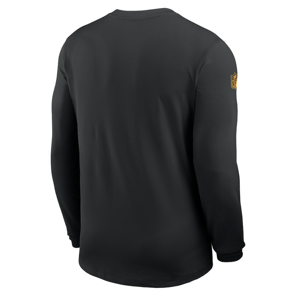Minnesota Vikings Sideline Coach UV Dri-FIT Long Sleeve Shirt - Black - Nike