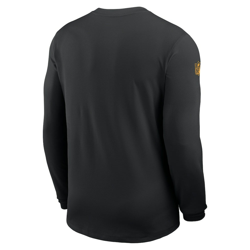 Minnesota Vikings Sideline Coach UV Dri-FIT Long Sleeve Shirt - Black - Nike
