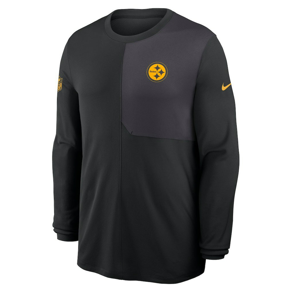 Pittsburgh Steelers Sideline Coach UV Dri-FIT Long Sleeve Shirt - Black - Nike