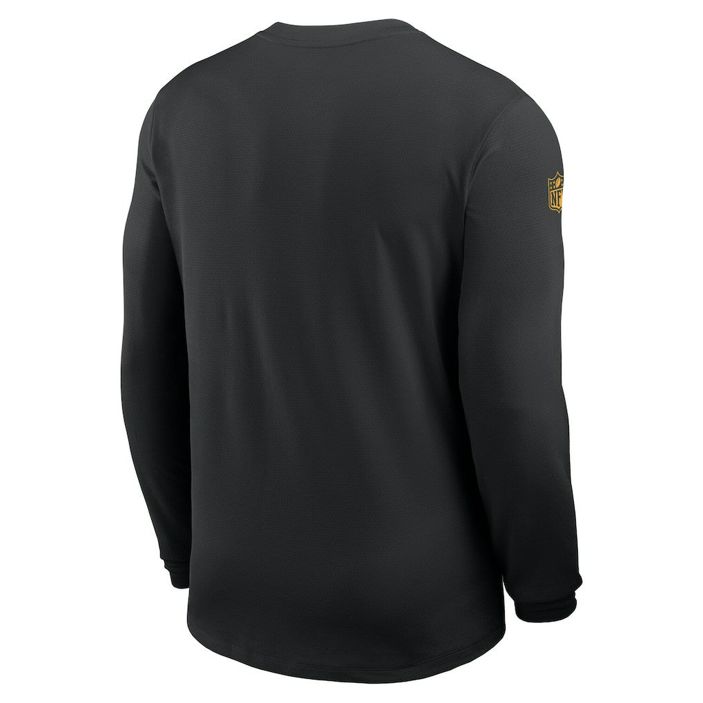 Pittsburgh Steelers Sideline Coach UV Dri-FIT Long Sleeve Shirt - Black - Nike