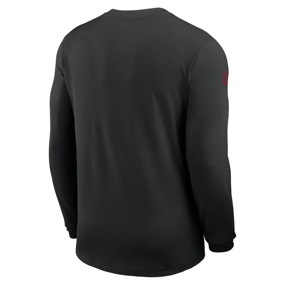 San Francisco 49ers Sideline Coach UV Dri-FIT Long Sleeve Shirt - Black - Nike