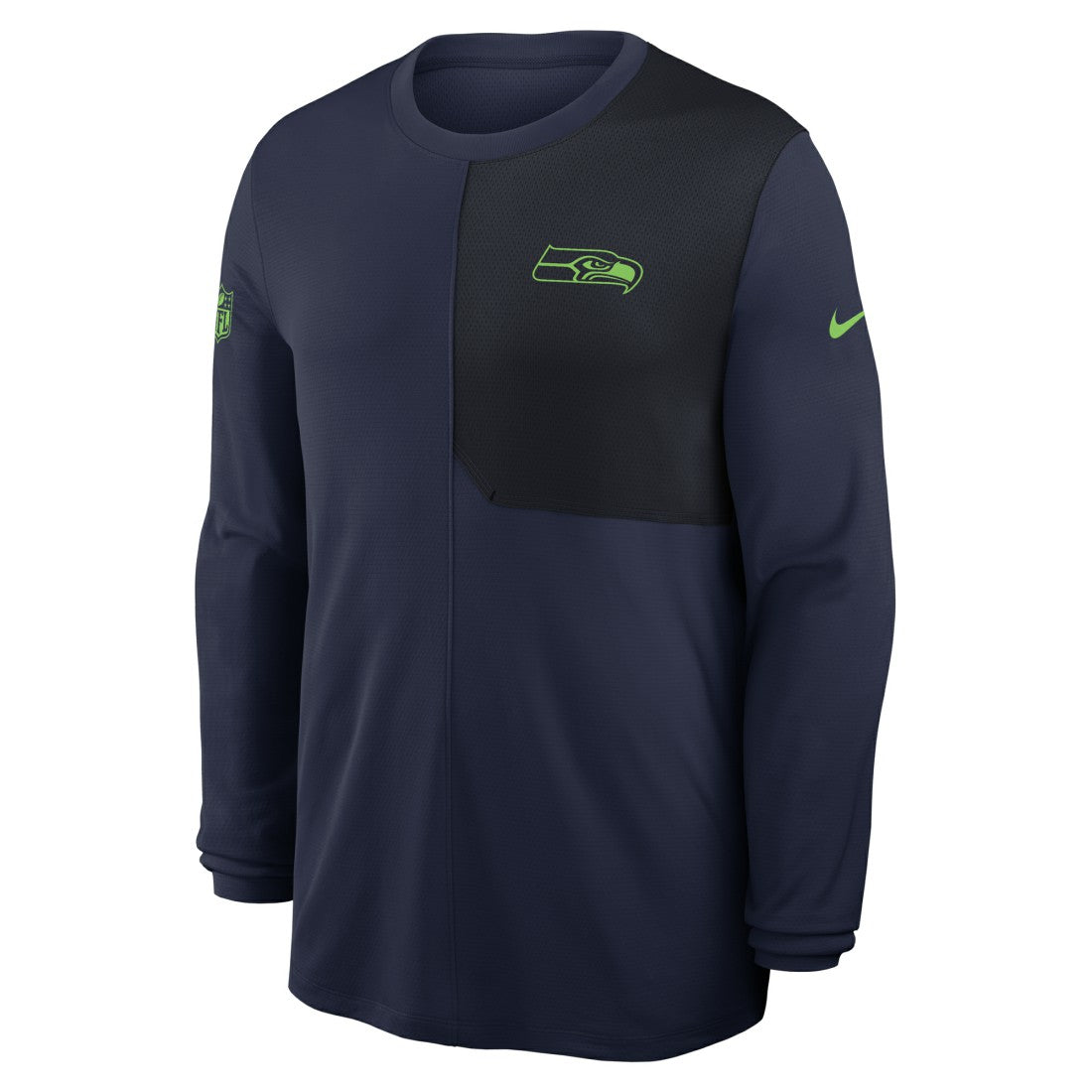Seattle Seahawks Sideline Coach UV Dri-FIT Long Sleeve Shirt - College Navy - Nike