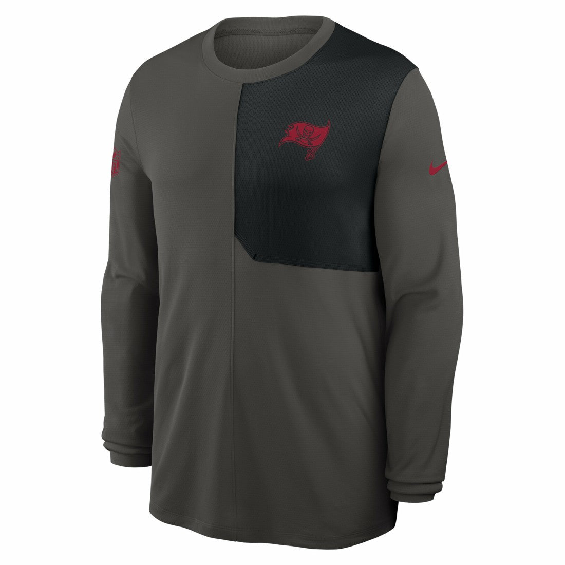 Tampa Bay Buccaneers Sideline Coach UV Dri-FIT Long Sleeve Shirt - Pewter - Nike