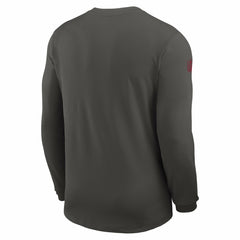 Tampa Bay Buccaneers Sideline Coach UV Dri-FIT Long Sleeve Shirt - Pewter - Nike