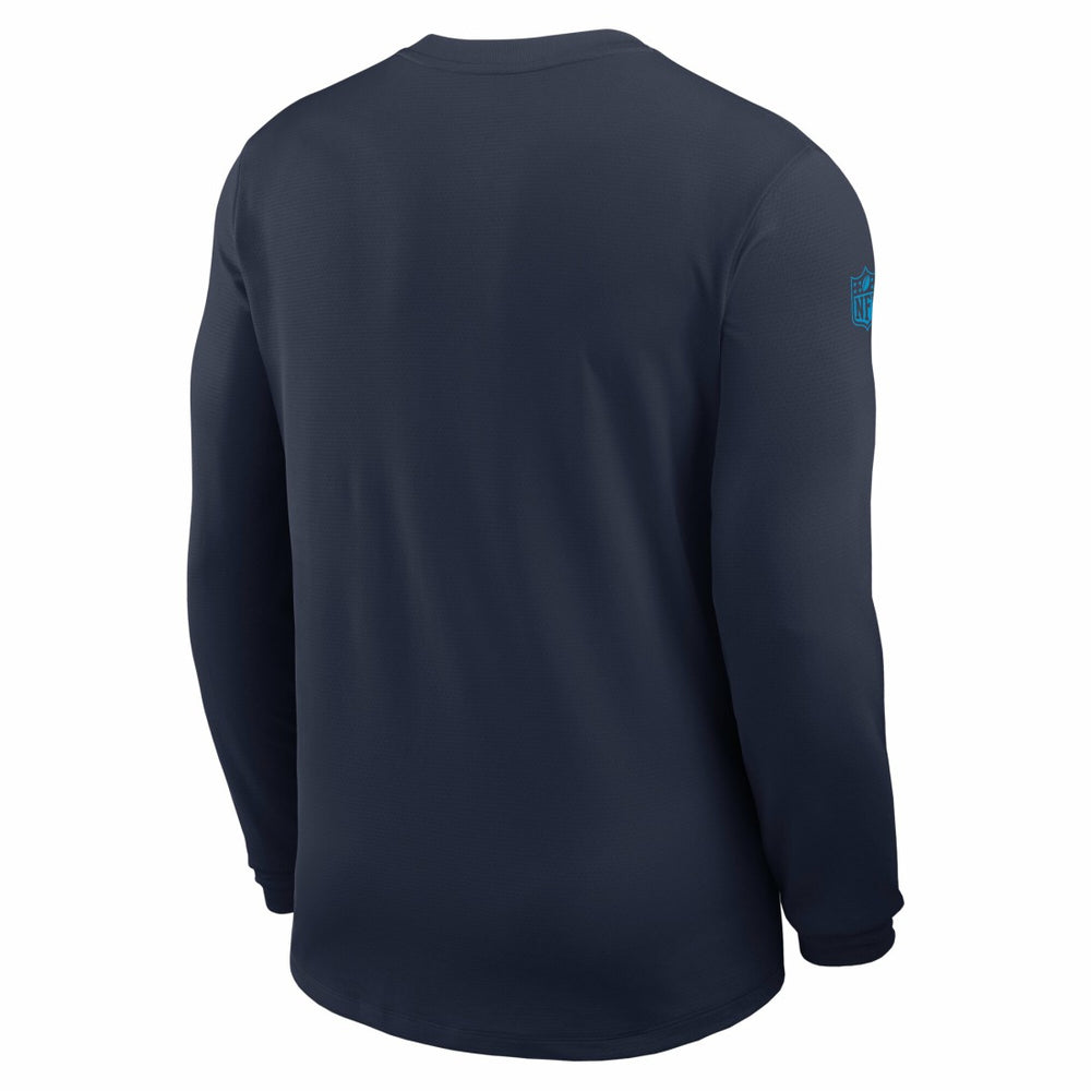 Tennessee Titans Sideline Coach UV Dri-FIT Long Sleeve Shirt - Navy - Nike